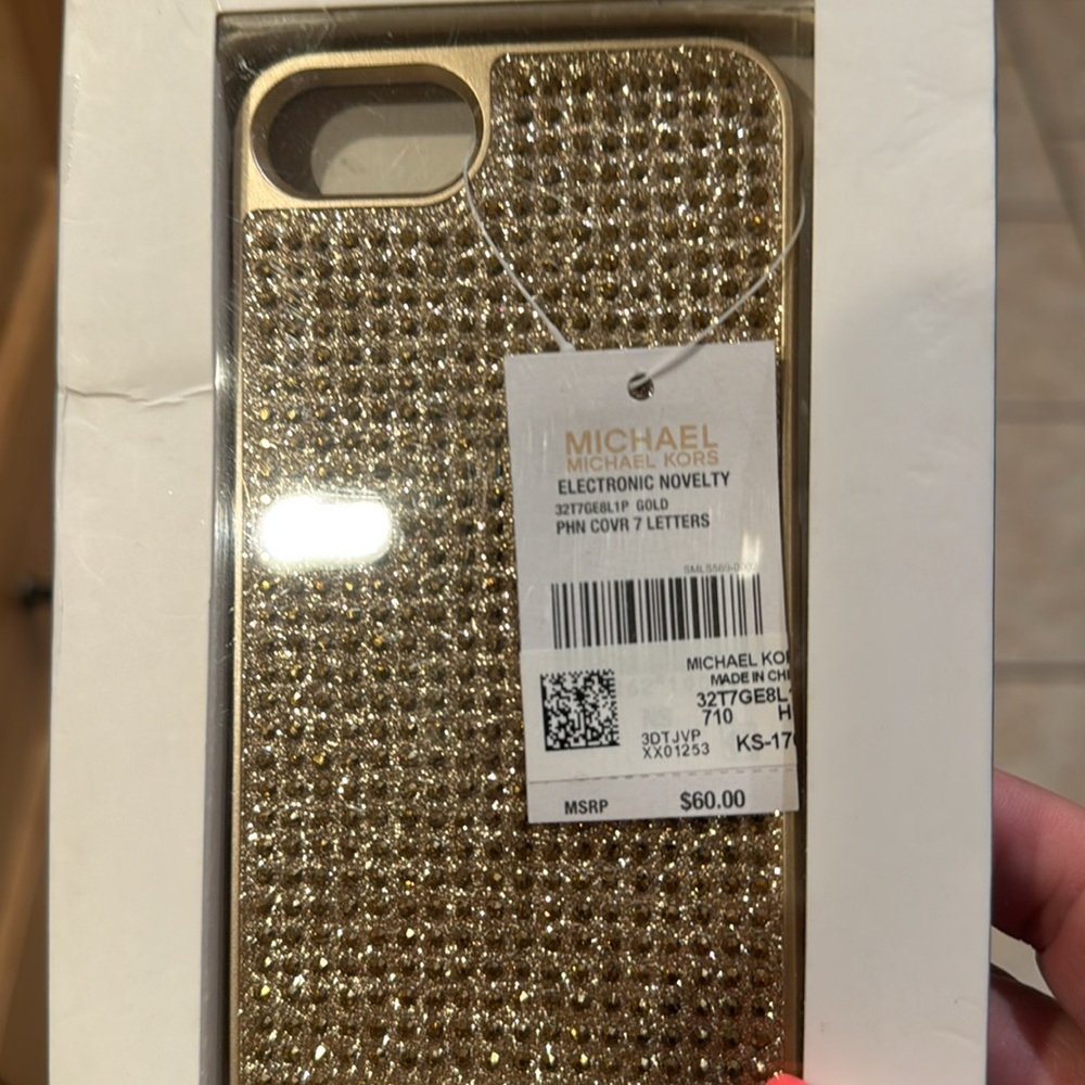 Michael kors iPhone 7/8 case gold new in box - Picture 2 of 3